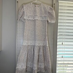 Gunne Sax by Jessica McClintock Cottagecore Dress Women's 14 Pink‎ Floral Print